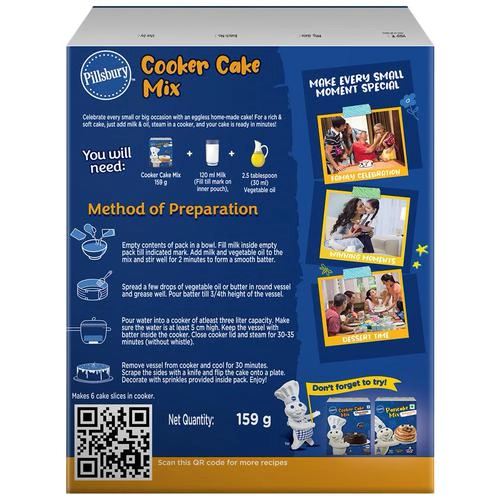 Pillsbury Cooker Cake - Vanilla, 150 g Carton-2.webp